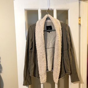Jack by bb Dakota Sherpa cardigan light brown
